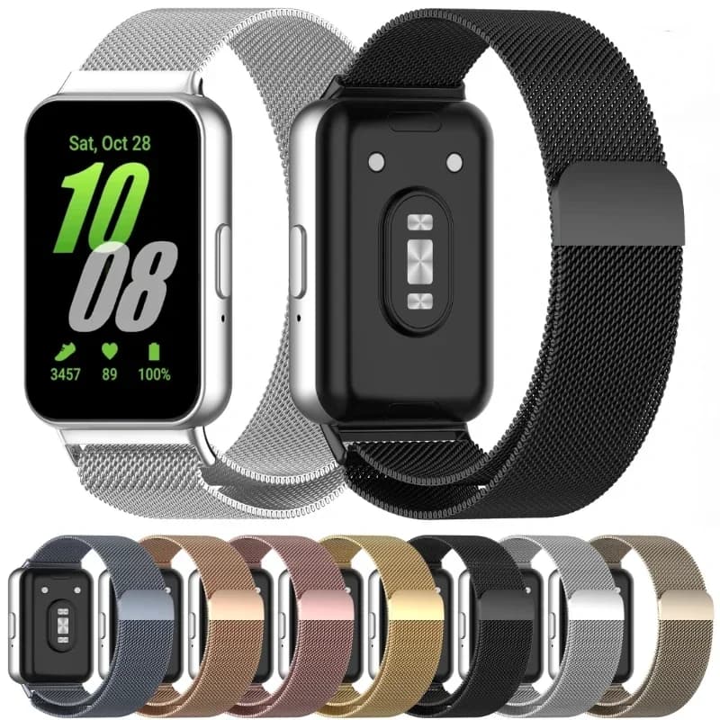 Milanese Loop Strap for Samsung Galaxy Fit 3 Band Magnetic Stainless Steel Bracelet Wristband Correa Samsung Galaxy Fit 3 Belt