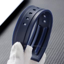 Rubber Waterproof Quick Release Watchband 20mm 22mm 24mm Black Blue Silicone Strap for Seiko Butterfly Buckle Watch Accessories