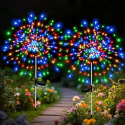 New 420LED Firework Garden Decor Solar Lights Outdoor Waterproof Fairy Flower Path Light for Courtyard Street Lawn Patio Balcony