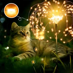 New 420LED Firework Garden Decor Solar Lights Outdoor Waterproof Fairy Flower Path Light for Courtyard Street Lawn Patio Balcony