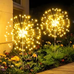 New 420LED Firework Garden Decor Solar Lights Outdoor Waterproof Fairy Flower Path Light for Courtyard Street Lawn Patio Balcony