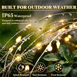 New 420LED Firework Garden Decor Solar Lights Outdoor Waterproof Fairy Flower Path Light for Courtyard Street Lawn Patio Balcony