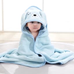 1 Baby Bath Towel Cap Animal Bath Towel Baby Blanket Bathroom Supplies