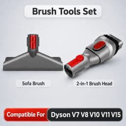 Compatible For Dyson V7 V8 V10 V11 V15 Vacuum Accessories Attachment Brush Tool Kit Crevice Brush Hose Holder Dock Stand Parts