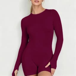 Seamless Long Sleeve One Piece Gym Jumpsuit Women Backless Slim Fit Elastic Shaping Pilates Yoga Fitness Workout Sports Bodysuit