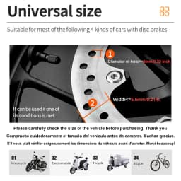 Motorcycle Bicycle Alarm Lock 110dB Wheel Disc Brake Waterproof Anti-Theft Aluminum Alloy Safety Brake Lock Scooter Moto Lock