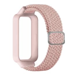 Braided solo loop Strap+Case for Redmi band 3 2 accessories Nylon Sport Adjustable bracelet correa for Xiaomi Miband 9 8 Active
