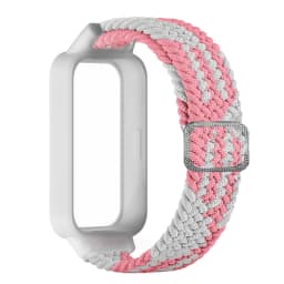 Braided solo loop Strap+Case for Redmi band 3 2 accessories Nylon Sport Adjustable bracelet correa for Xiaomi Miband 9 8 Active