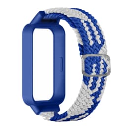Braided solo loop Strap+Case for Redmi band 3 2 accessories Nylon Sport Adjustable bracelet correa for Xiaomi Miband 9 8 Active