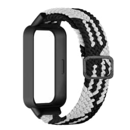 Braided solo loop Strap+Case for Redmi band 3 2 accessories Nylon Sport Adjustable bracelet correa for Xiaomi Miband 9 8 Active