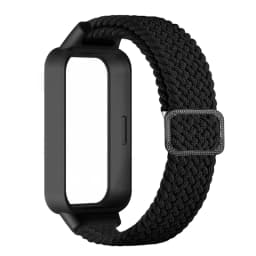 Braided solo loop Strap+Case for Redmi band 3 2 accessories Nylon Sport Adjustable bracelet correa for Xiaomi Miband 9 8 Active