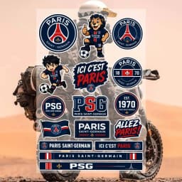 PA-ris SA-int-GE-rM-A-in PSG Aesthetic Graffiti Waterproof PVC Stickers for Car Motorcycle Skateboard Helmet Notebook