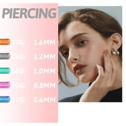 10-100pcs Catheter Piercing Needle Disposable Cannula Tattoo Piercing Needle for Body Nose Belly Piercier 14G 16G 18G 20G 22G