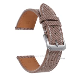Quick Release Vintage Denim Pattern Watch Band 18mm 20mm 22mm Stitching Cowhide Strap for Seiko Canvas Sport Wrist Bracelet
