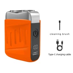 Multi-functional Electric Shaver with Automatic Haircutting, Shaving, Charging, Portability, and Push-Scissor Features