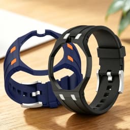 2 IN 1 PC Case+Silicone Strap For Swatch X AP Royal Pop Pocket Watch Changer To Wristwatch Integrated Modification Accessories