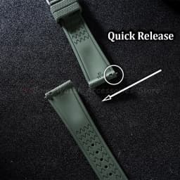 Watchband 20mm 21mm 22mm FKM Rubber Watch Strap Quick-Release Bracelet for Omega for Rolex for Seiko Band Nylon Silicone Belts