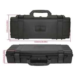 1pc Hard Shell Portable Storage Box with Foam Insert, Shockproof Tool Organizer for Outdoor and Workshop Use