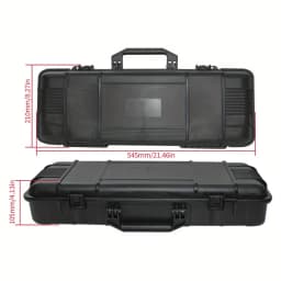 1pc Hard Shell Portable Storage Box with Foam Insert, Shockproof Tool Organizer for Outdoor and Workshop Use