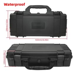 1pc Hard Shell Portable Storage Box with Foam Insert, Shockproof Tool Organizer for Outdoor and Workshop Use