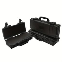 1pc Hard Shell Portable Storage Box with Foam Insert, Shockproof Tool Organizer for Outdoor and Workshop Use