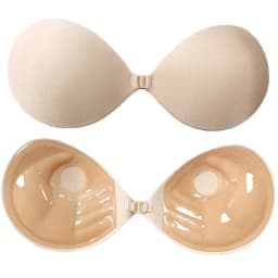 Palm Invisible Push Up Bra Women Backless Strapless Bra Seamless Front Closure Bralette Underwear Silicone Self-Adhesive Bra Pad