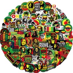 100Pcs Bob Marley Reggae Music Graffiti Stickers Cool Personalized Sticker Decoration DIY Laptop Bike Suitcase Phone Decals
