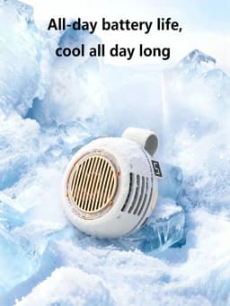 Lenovo Wearable Belt Fan Clip Fan Mini Bladeless Handheld Air Cooler Small Strong Wind Portable USB Rechargeable Cooling Fan