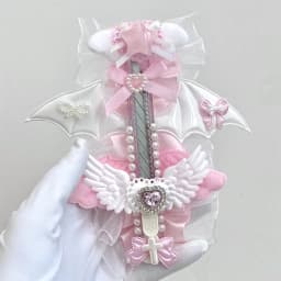 Cute Pink Cat's Claw Angel Wings Art Knife Mini Utility Cutter Retractable Letter Opener Portable Cute Opener Paper Cutting Tool