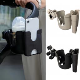 Pram Cup Holders Children's Stroller Bottle Holders Pram Bottle Holders Anti-Slip Design Pram Accessories Mobile Phone Holders