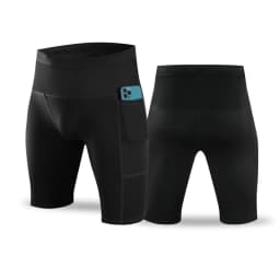 Men Compression Marathon Running Shorts with Waist Pack Quick Dry Trainning Exercise Fitness Sport Tight Shorts