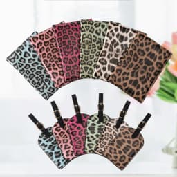 Leopard Print Passport Protective Cover Travel Passport Holder Wallet Gift PU Leather Card Case Cover Unisex Storage Bag