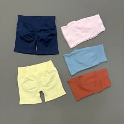 Women Sports Shorts 4.5'' Seamless Bike Sports Stretch Breathable Yoga Pants Workout Gym Running Fitness Scrunch Butt Tights