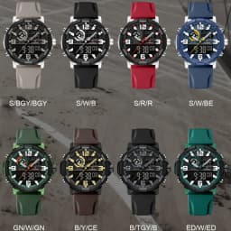 NAVIFORCE Men Military Quartz Watch 50M Waterproof Sports Wristwatch Slate Gray Dial White Arabic Numeral Scale Male Watch