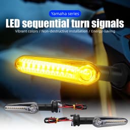 1/2 Pair MT-09 Motor LED Turn Signal Indicator Light For Yamaha YZF R6 R1 R3 R7 R9 R15 MT07 TRACER 700 900 9/GT XSR 700 XJ6 FZ1