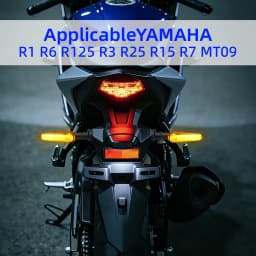 1/2 Pair MT-09 Motor LED Turn Signal Indicator Light For Yamaha YZF R6 R1 R3 R7 R9 R15 MT07 TRACER 700 900 9/GT XSR 700 XJ6 FZ1