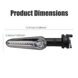 1/2 Pair MT-09 Motor LED Turn Signal Indicator Light For Yamaha YZF R6 R1 R3 R7 R9 R15 MT07 TRACER 700 900 9/GT XSR 700 XJ6 FZ1