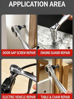 Mini Ratchet Wrench 1/4 Drive 72 Teeth Alloy Steel Socket Bit Holder for DIY Home Auto Motorcycle Bicycle Repair Hand Tools