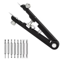 Watch Spring Bar Plier Tool Set with Extra Replacement Tips for Watch Strap Band Removal Repair Tool Kit