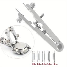 Watch Spring Bar Plier Tool Set with Extra Replacement Tips for Watch Strap Band Removal Repair Tool Kit