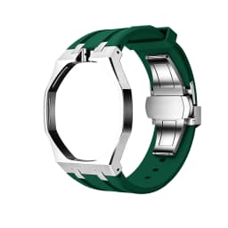Swatch Watch Modification with Stainless Steel Case, Rubber Strap, Stainless Steel Strap, and Watch Accessories.