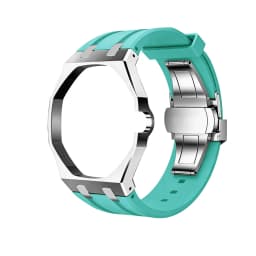 Swatch Watch Modification with Stainless Steel Case, Rubber Strap, Stainless Steel Strap, and Watch Accessories.