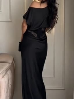 Luxury Lace Two-Piece Set Women Asymmetric One Shoulder Lace Waist Cutout Mermaid Silhouette Dress Lady's Evening Party Frock