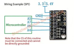 BMI270 6-Axis Gyroscope + Accelerometer High Precision IMU Sensor Module 6-Axis Attitude Sensor for Smart Car