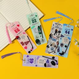 Off Campus Ice Hockey Romantic Story Acrylic Bookmark, Printed with Characters from the Novel 'Briar University'