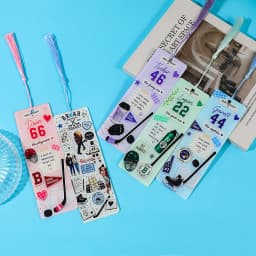 Off Campus Ice Hockey Romantic Story Acrylic Bookmark, Printed with Characters from the Novel 'Briar University'