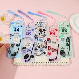Off Campus Ice Hockey Romantic Story Acrylic Bookmark, Printed with Characters from the Novel 'Briar University'
