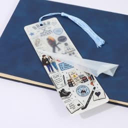 Off Campus Ice Hockey Romantic Story Acrylic Bookmark, Printed with Characters from the Novel 'Briar University'