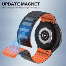 No Gaps Magnetic Silicone Strap For Samsung Galaxy Watch FE 7 6 5 4 40/44mm 5 Pro 45mm Comfortable Band Galaxy 6 Classic 43/47mm