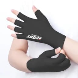 Ice Silk Halffinger Cycling Gloves for Men and Women Outdoor Sports Fitness Driving Fishing Highelastic Comfortable